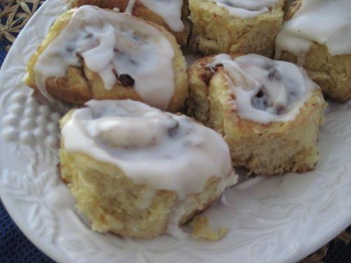 Chelsea buns ready to eat