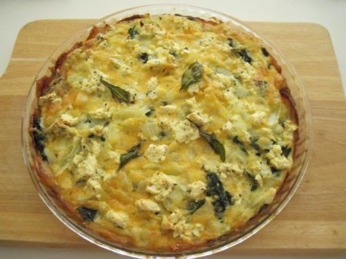 Cooked quiche