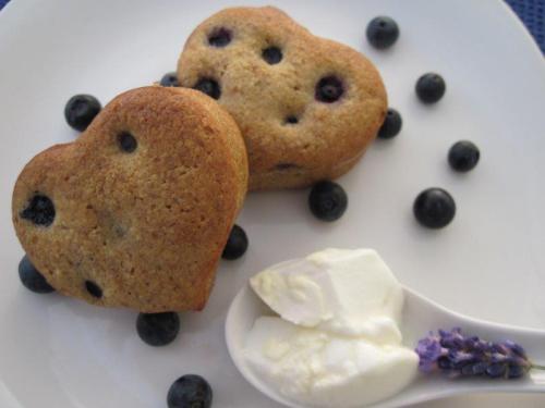 Blueberry almond muffins