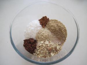 Place all dry ingredients in a bowl